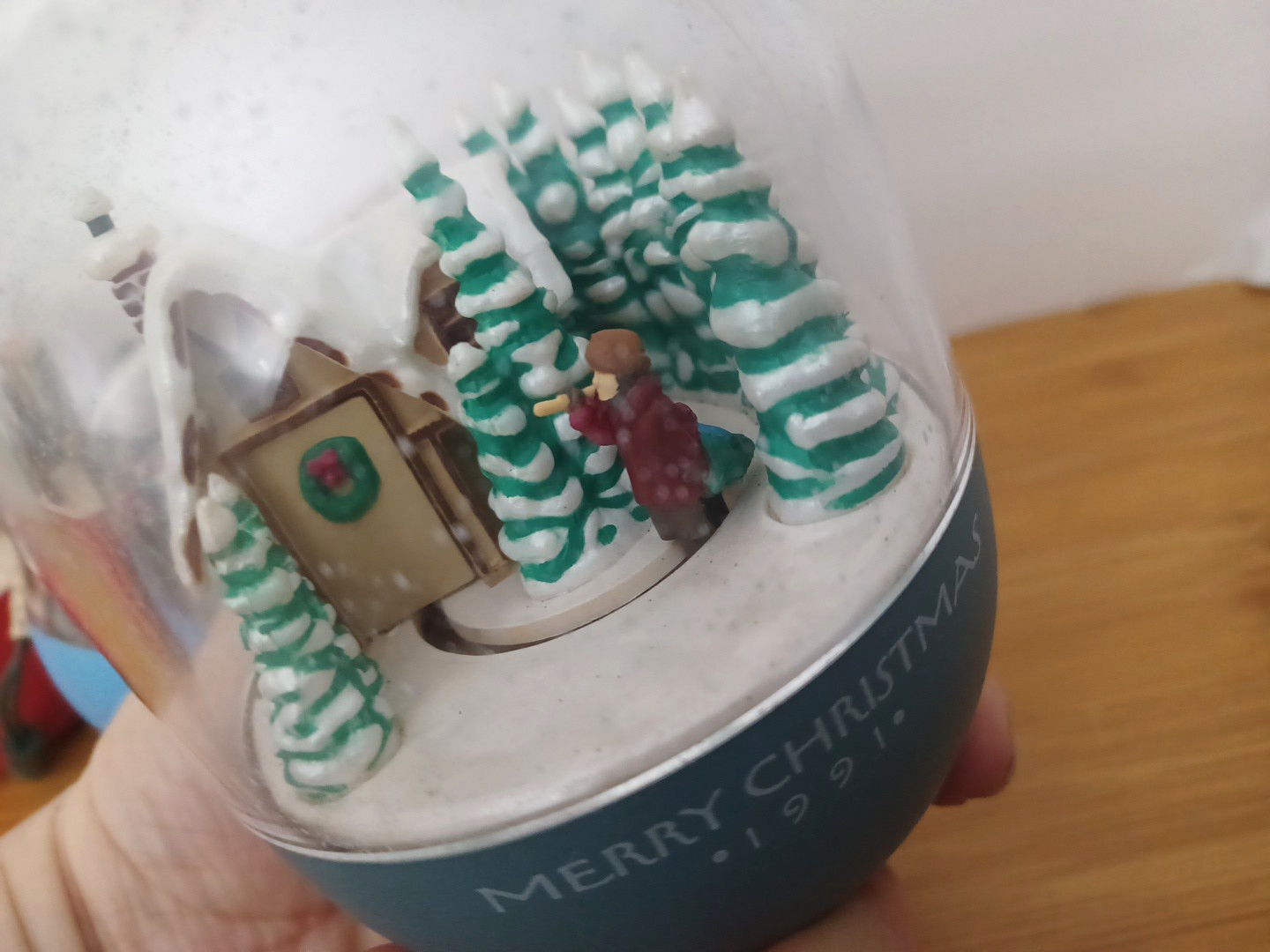 Hallmark Keepsake Christmas Ornament Magic Light And Motion bears ,train ,cabin