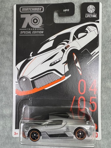 Voiture Miniature Matchbox Bugatti Divo - Édition Spéciale 70 Ans (2018), Neuve