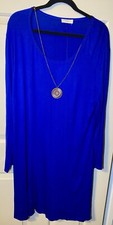Pinc Royal Blue Plus Size Dress, 2x/3x