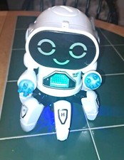 Bot Robot Pioneer White Dancing Lights Up Robot for Boys and Girls Used In Box