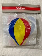 Hot Air Balloon Wind Sock Beachwood Ltd Brand New NOS Colorful 15” In