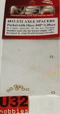 NSR 4813 Bronze Spacers Shaft 3/32 1.0Mm 10 Units
