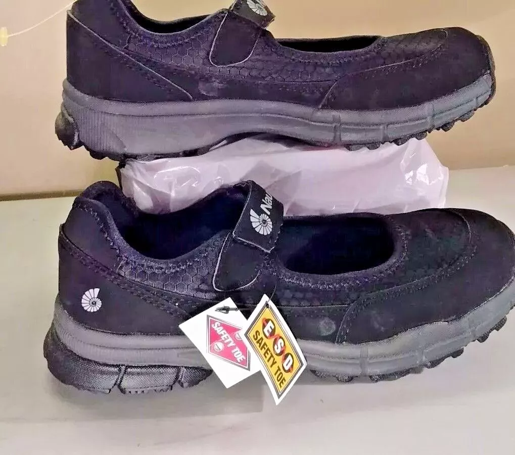 Nautilus Steel Toe Black Synthetic Mary Jane Safety Work Dress