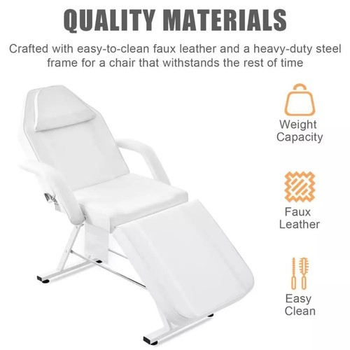 Adjust Massage Table Spa Bed Facial Tattoo Therapy Salon Chair with Stool Chair - Picture 20 of 43