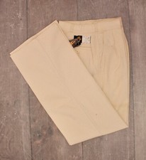 Men's VTG 1970s NOS Beige / Off White Lee Bellbottoms Pants Sz 29x32.5 70s Disco