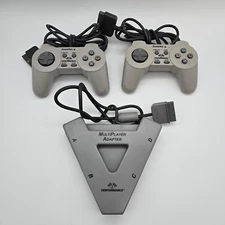 PS1 Performance MultiPlayer 4 Player Controller Adapter W/ 2 Controllers 