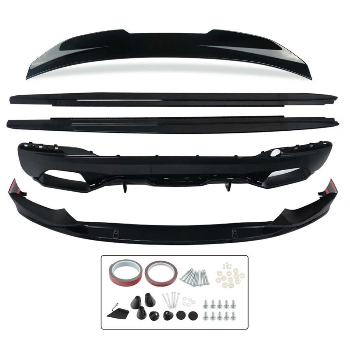 FOR BMW 5 SERIES G30 M PERFORMANCE BODYKIT FRONT LIP SPLITTER DIFFUSER SPOILER