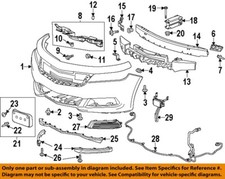 GM OEM Front Bumper Grille Grill-Bumper Bracket Right 22881110