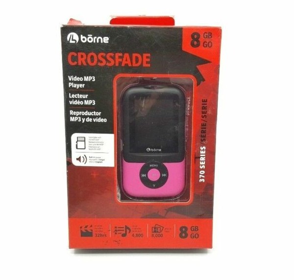 Borne Mp390b8bk 8gb 1.8" Bluetooth Mp3 Video Player Black for sale