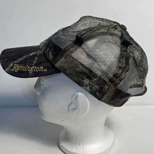 Vintage Remington Camo Embroidered Mesh Adjustable Strapback Hat Cap Hunting - Picture 5 of 9