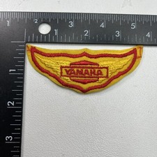 Vintage circa 1970s YAMAHA MOTORCYCLES WINGS Biker Patch Embroidered Felt 00XU