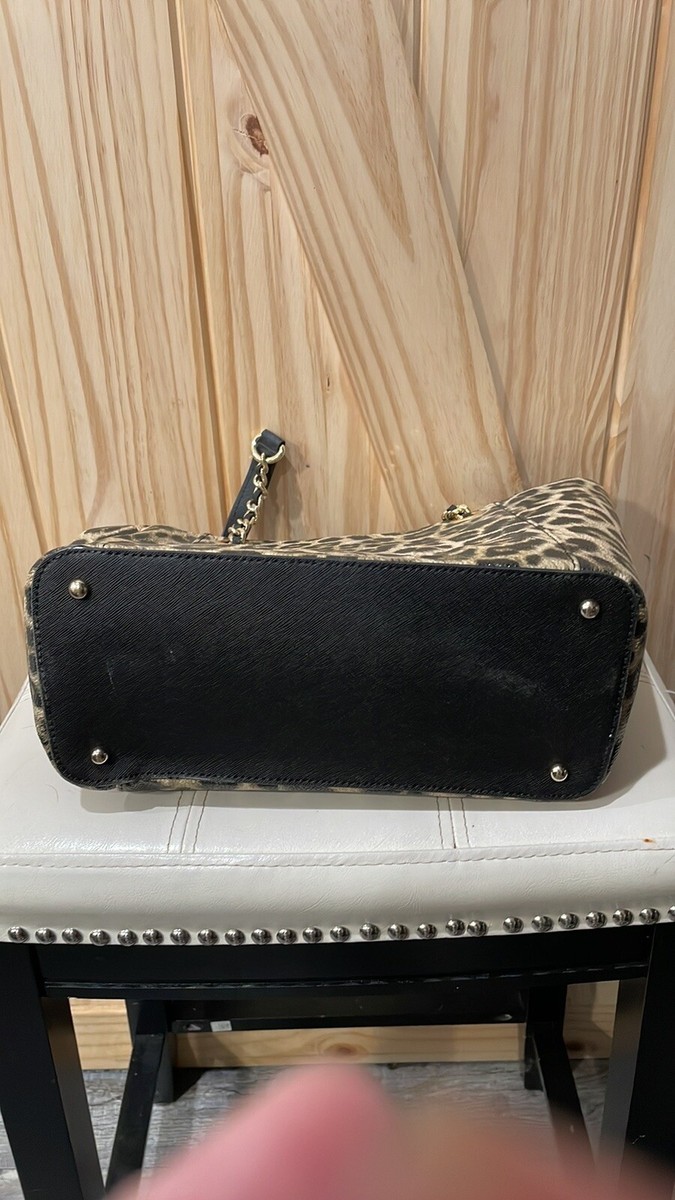calvin klein leopard tote