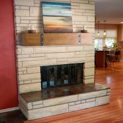 Cap Shelf Mantel Dogberry Farmhouse 4 Ft Ash Gray Home Fireplace