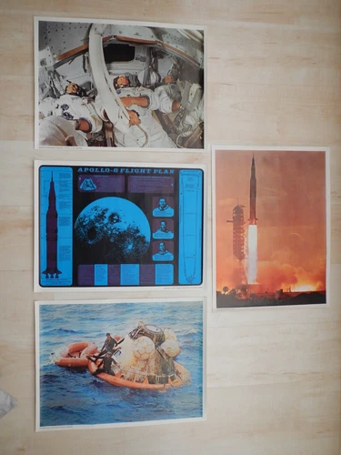 Original Space Apollo 8 Set of  Commemorative posters Crosse and Blackwell 1969