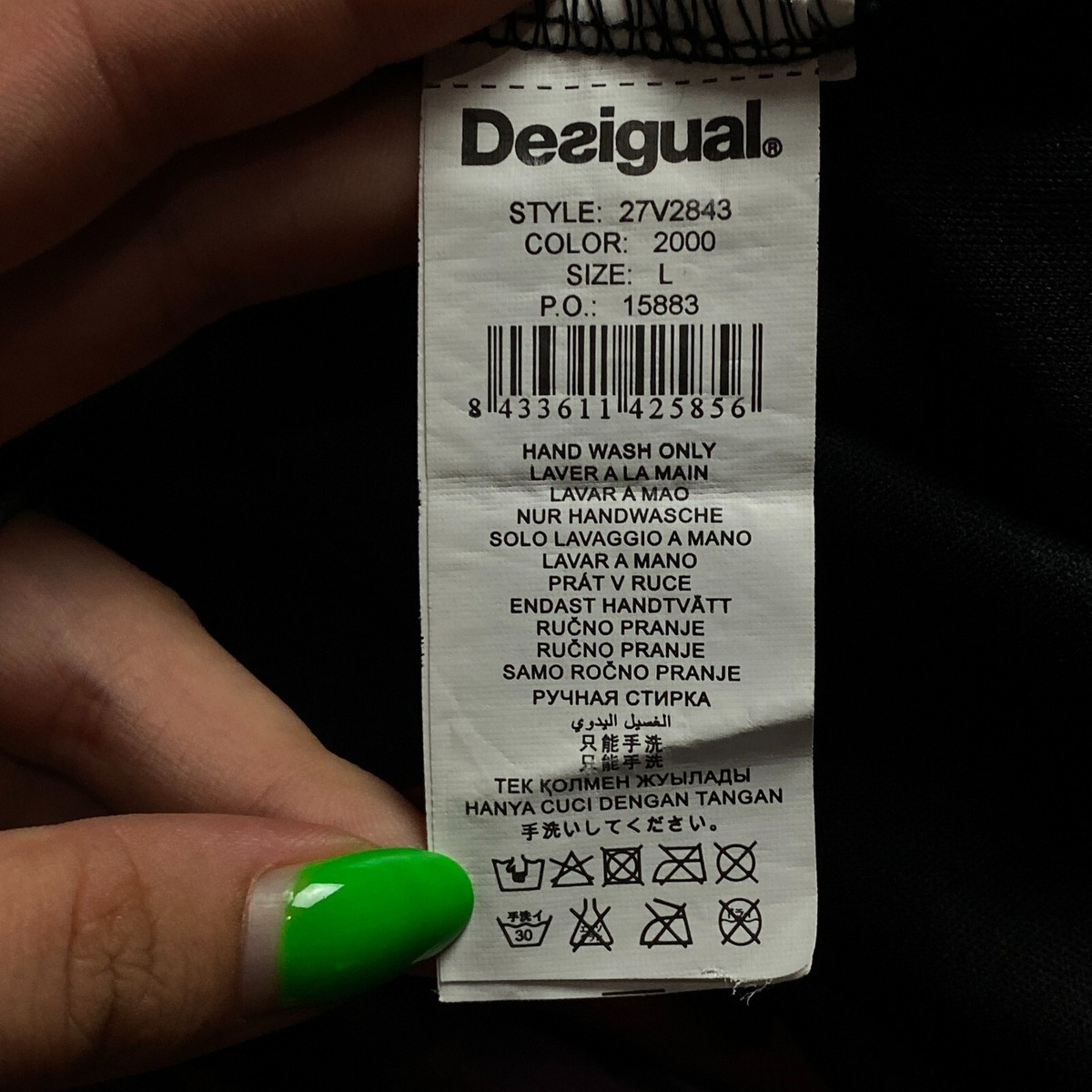 Desigual Calef 27v2843 Womens Dress Size L