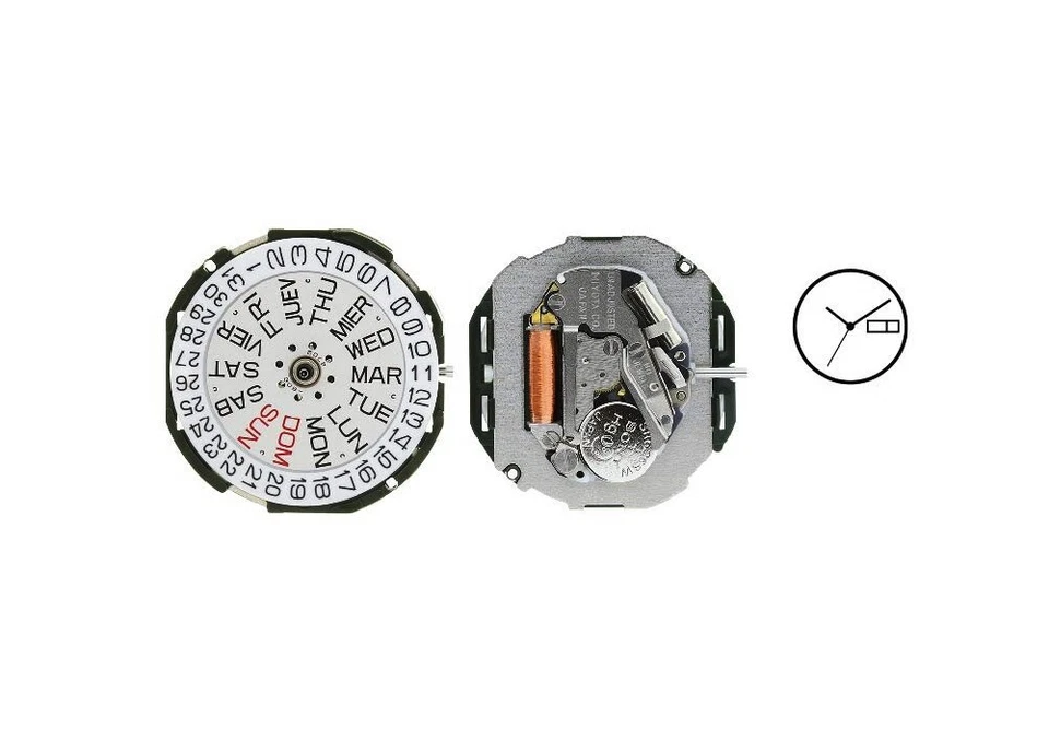 Meccanismo o movimento al quarzo per orologi miyota 2105 made in japan orologio