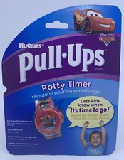 NEW Disney Cars Huggies Pull Ups Potty Timer Watch - Red Boys Bathroom Training