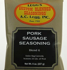Medium Heat Old Plantation Pan Sausage Seasoning Blend #6 for Venison Pork 