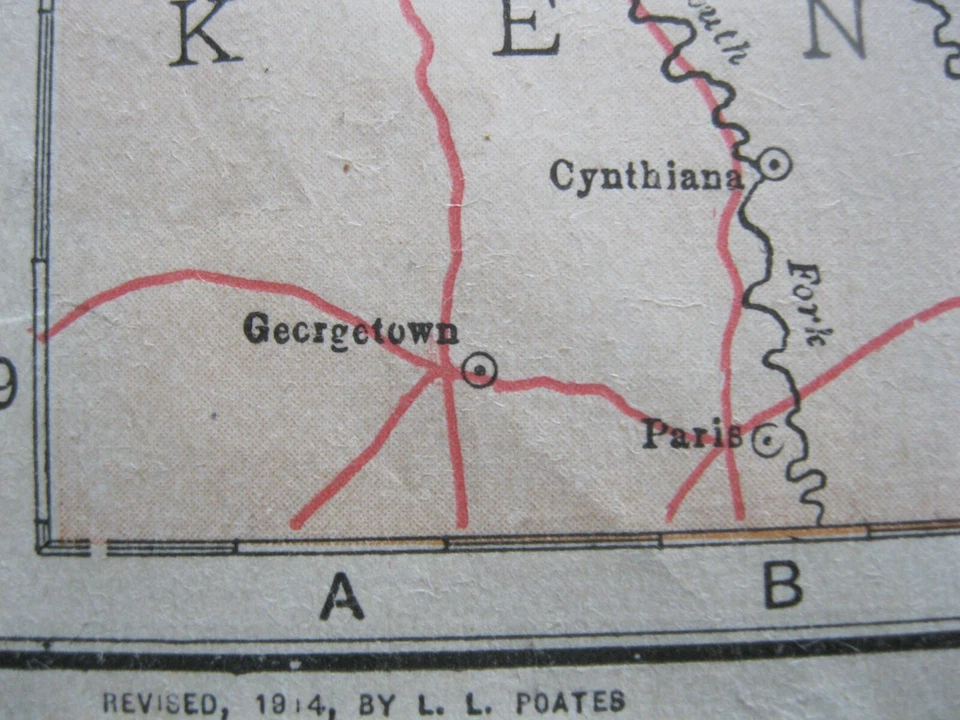 Original Antique Map of Ohio and on reverse North Dakota - Image 3 of 4
