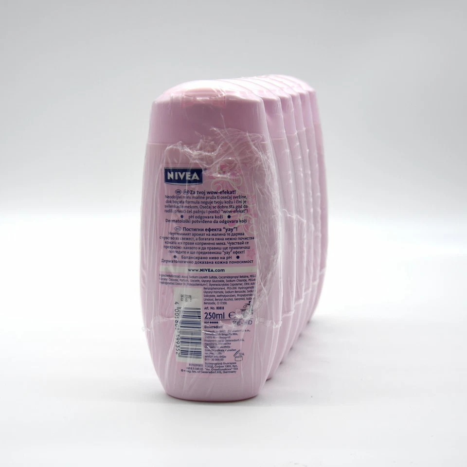 NIVEA SHOWER GEL Angel Star creme conjunto de 6x250ml para mulheres feito na Alemanha - Imagem 3 de 3