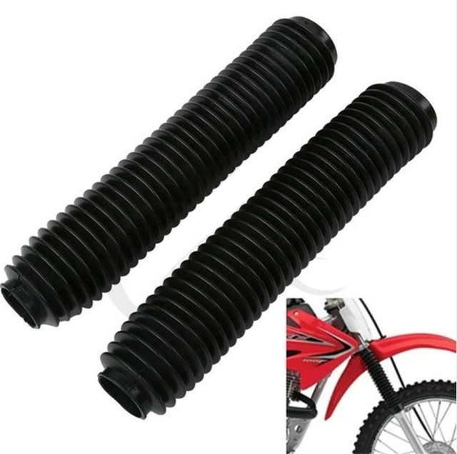 2PCS Motorcycle Dirt Bike Front Fork Suspension Shock Cover Dust Shield