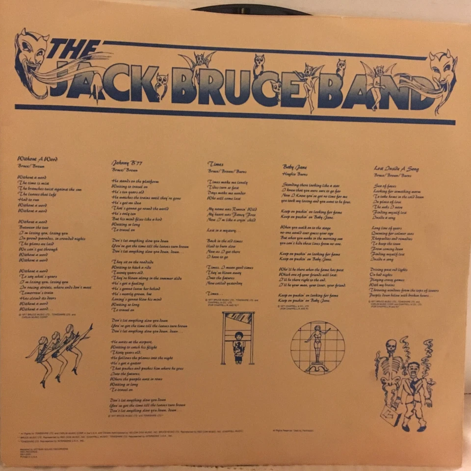 THE  JACK   BRUCE     BAND    LP     HOW,S TRICKS? - Image 4 of 4