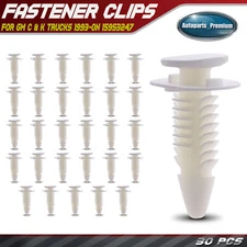 30Pcs Nylon Trim Door Panel Retainer Clip Fasteners for GM C & K Trucks 1993-On