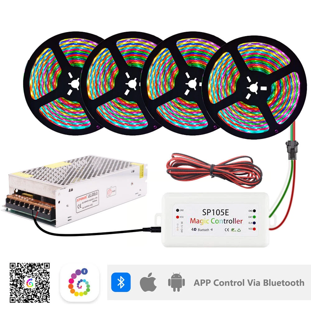 WS2812B Individually Addressable Smart RGB Led Strip Light SP105E
