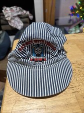 Thomas the Train Engine Child's Blue  White Railroad Engineer Conductor Hat