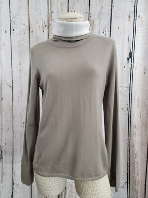 LM Women's Medium Armani Cashmere/Wool Turtleneck Lightweight Pullover  Sweater