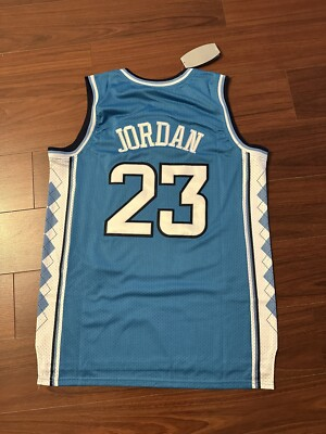 #ad NWT Michael Jordan Basketball Jersey Large #23 North Carolina Tar Heels USA $36.00