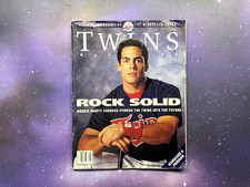 Marty Cordova September 1995 Official Minnesota Twins Magazine signed Brad Radke