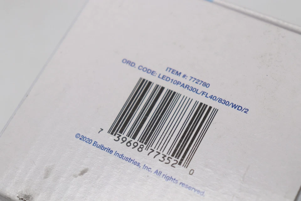 Bulbrite Flood LED Light Bulb 10 Watt Dimmable Long Neck PAR30 3000K Soft White  - Image 2 of 4