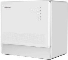 Image of Cookology Mini Table Top Dishwasher With 7 Wash Cycles & Touch Controls- CMDW5WH