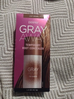 Everpro Gray Away Temporary Root Concealer For Women Light Brown