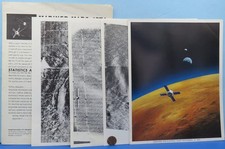 NASA litho PHOTO Lot of 5 + '72 Bulletin vtg Mariner 9 MARS Surface JPL