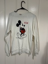 Vintage Crew Neck Pullover Sweatshirt Disney Mickey Mouse Small