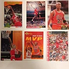 NBA Hoops Upper Deck 1990 Trading Card Lot 6 Michael Jordan Chicago Bulls