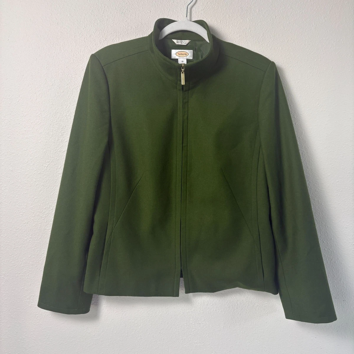 Blazer Femme Talbots - Taille 12 - Couleur Chartreuse (vert-jaune) - Doublé - Occasion Très Bon état
