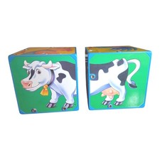 RARE 1995 Animal Magic Talking Blocks Vintage Cap Toys Collectible Educational S
