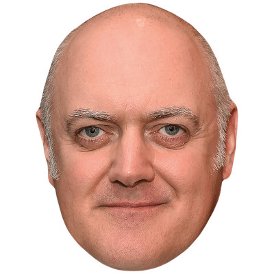 Dara O'Briain (Lächeln) Großer Kopf. Größer als das Leben Maske.