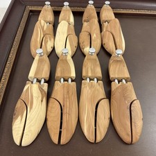 Lot of 4 Luxury Cedar Shoe Trees Mens 11 11.5 44 Contoured Split Toe Shoe Tree