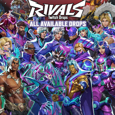 MARVEL RIVALS - Twitch Drops | Up to 104 Items Total | Costumes / Sprays / Plate