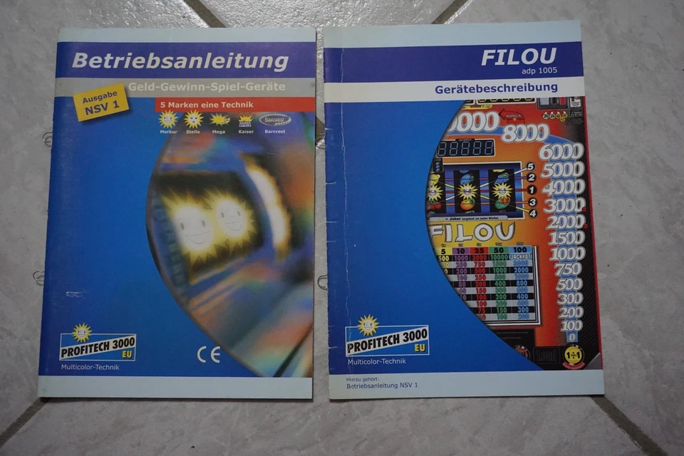 Merkur- FILOU -Anleitung ADP Gauselmann Geldspielgerät Spielautomat Beschreibung - Bild 1 von 1