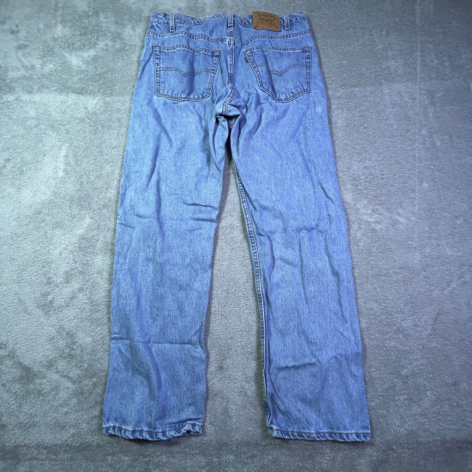 Levi's 505 Regular Fit Straight Leg Light Wash Jeans Men's W38 L30 Everyday thumbnail 13