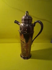 Antique Vintage Silverplated Dowd Rodgers Co. Cocktail Shaker Used As Is