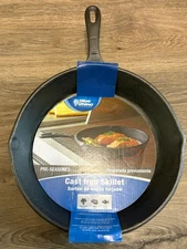 Blue Rhino Cast Iron Skillet – 10" Pre-Seasoned Frying Pan – Grill, Stove, Oven