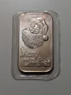 1988 Silvertowne Merry Christmas Santa Mint Sealed 1 Oz 999 Silver Bar