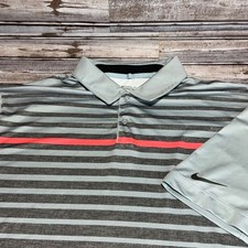 Nike Golf Tour Performance Dri-Fit Men's Polo Shirt Gray Size Large