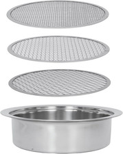 Soil Sifter for Rocks with 3 Sieve Mesh-Sifting Pan for Garden